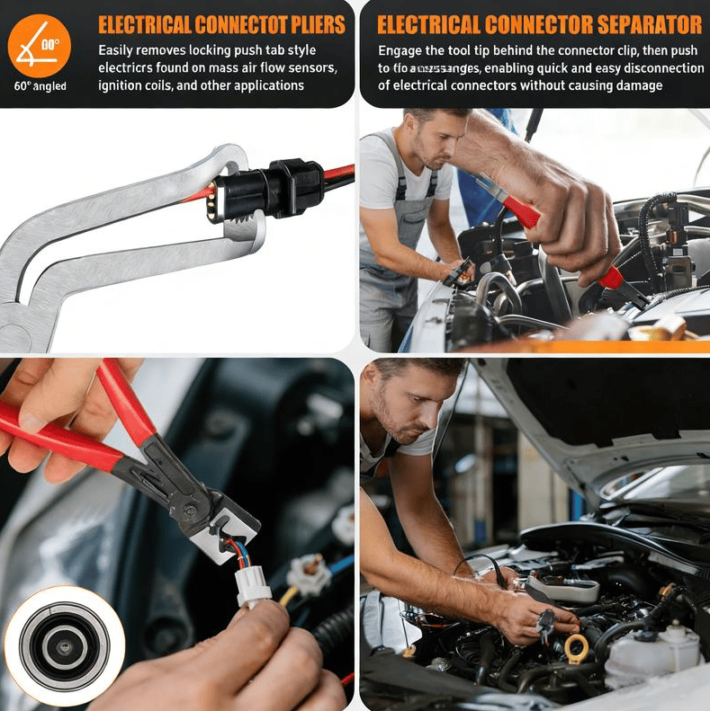 🔧 5件套汽车电气接头断开钳套装 – 连接器及端子拆卸工具