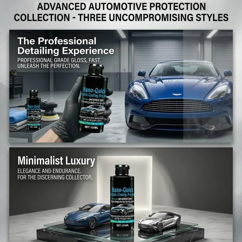 🚗 Nano Ceramic Car Coating | Hydrophobic Gloss Finish⏳