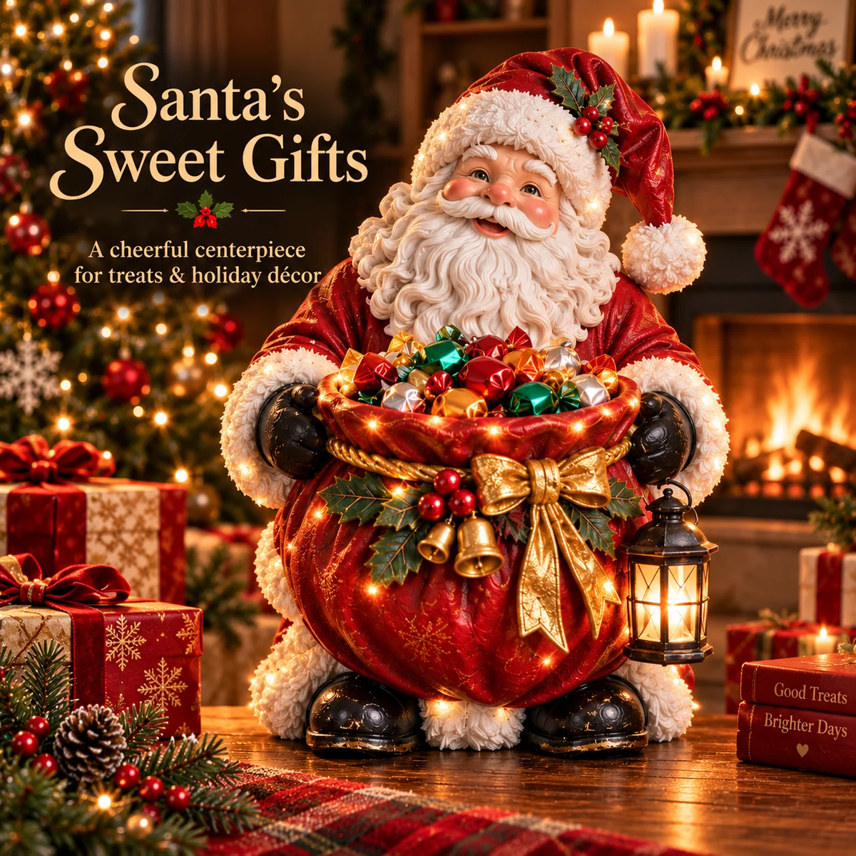 🔥热卖优惠 49% OFF❤️ 红衣主教圣诞糖果碗™ – 发光节日糖果碗与桌面装饰