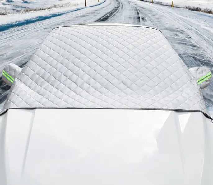 🚗 磁吸挡风玻璃罩 – 全季节防晒、防雪、防霜保护罩，适用于轿车、SUV 和卡车