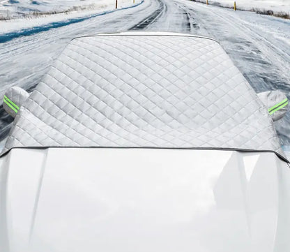 🚗 磁吸挡风玻璃罩 – 全季节防晒、防雪、防霜保护罩，适用于轿车、SUV 和卡车