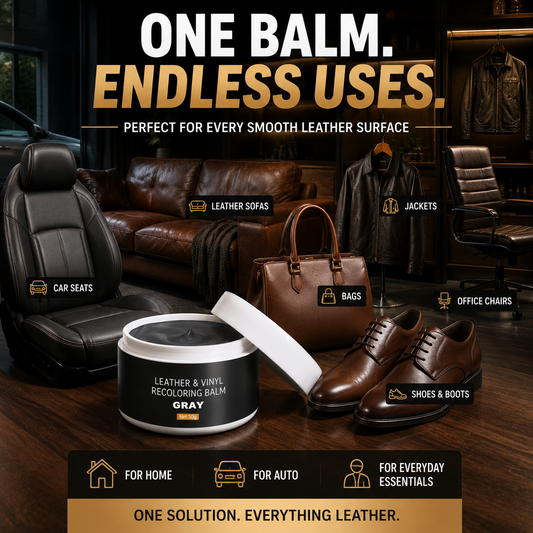 🔥🔥Leather & Vinyl Recoloring Balm Kit – Restore Faded Seats, Sofas & Shoes