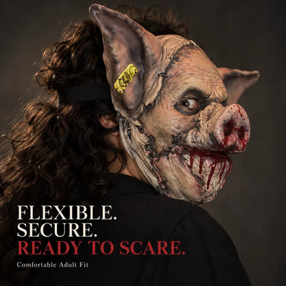 Unleash Your Nightmare - Premium Silicone Pig Mask for Horror Events 😱
