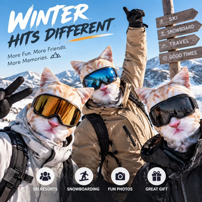 ⏳ 49% OFF – 🦊 搞笑动物脸滑雪面罩 | 每个人都会问起的最搞笑冬季护面面罩