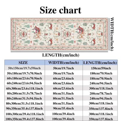 🎄 Cozy Christmas Runner Rug – Washable Non-Slip Holiday Floor Decor