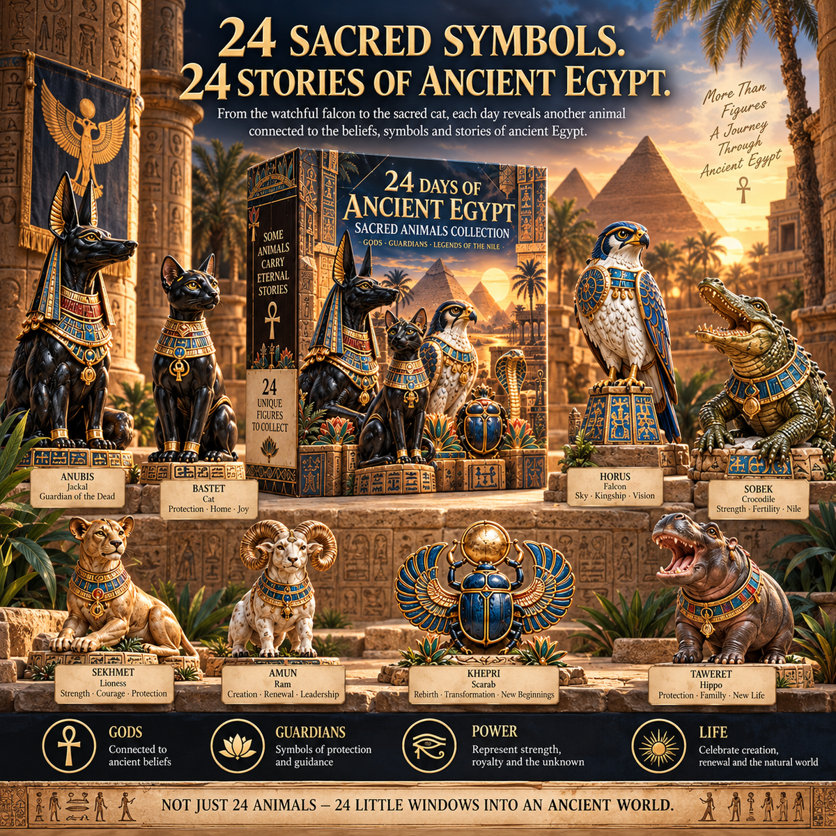 🐈‍⬛🏺古埃及的24天——神圣动物与守护者系列 ✨