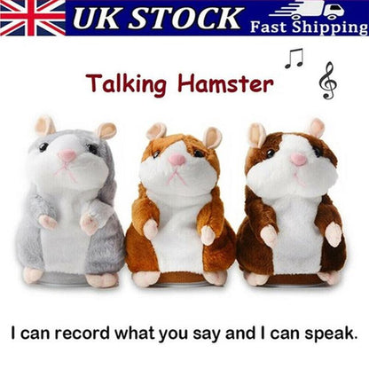 🐹🎁现享50%折扣！会说话的仓鼠毛绒玩具——能模仿你说话，自动摇头互动毛绒玩偶，逗趣益智玩具，适合儿童与派对娱乐