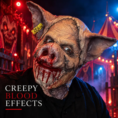 Unleash Your Nightmare - Premium Silicone Pig Mask for Horror Events 😱