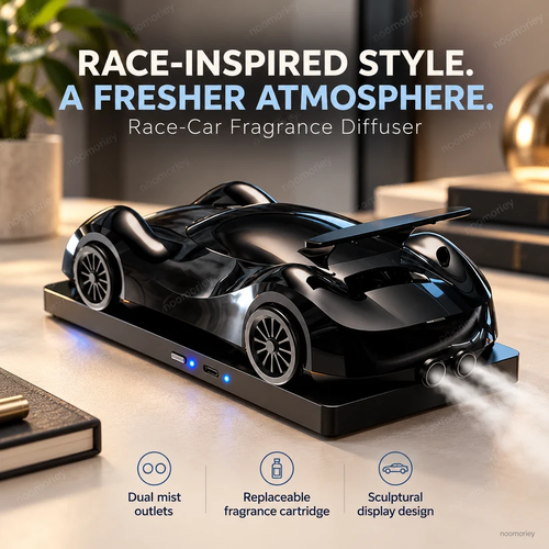 🏎️ Race-Car Aroma Diffuser with Dual Exhaust Mist