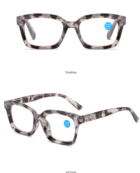 🔥热卖——✨👓玳瑁纹防蓝光大框方形老花镜