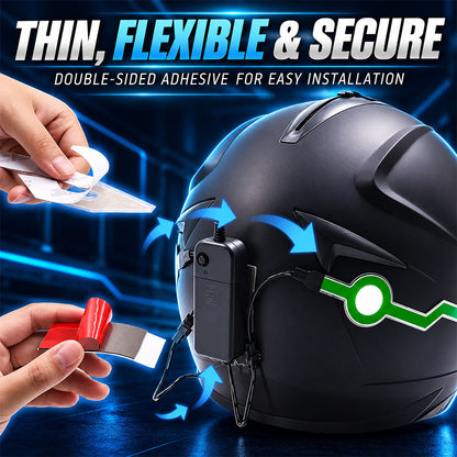 Motorcycle Helmets - 0.5mm Bicycle Helmet Strip LED Helmet Light Flexible Safety Sticker Rechargeable LED Helmet Strip for Riding, Night Visibility, Motorcycling, Cycling