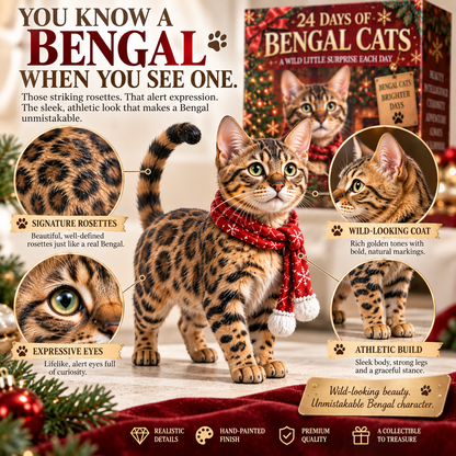 24天孟加拉猫——狂野小猫圣诞系列 🐆🎄