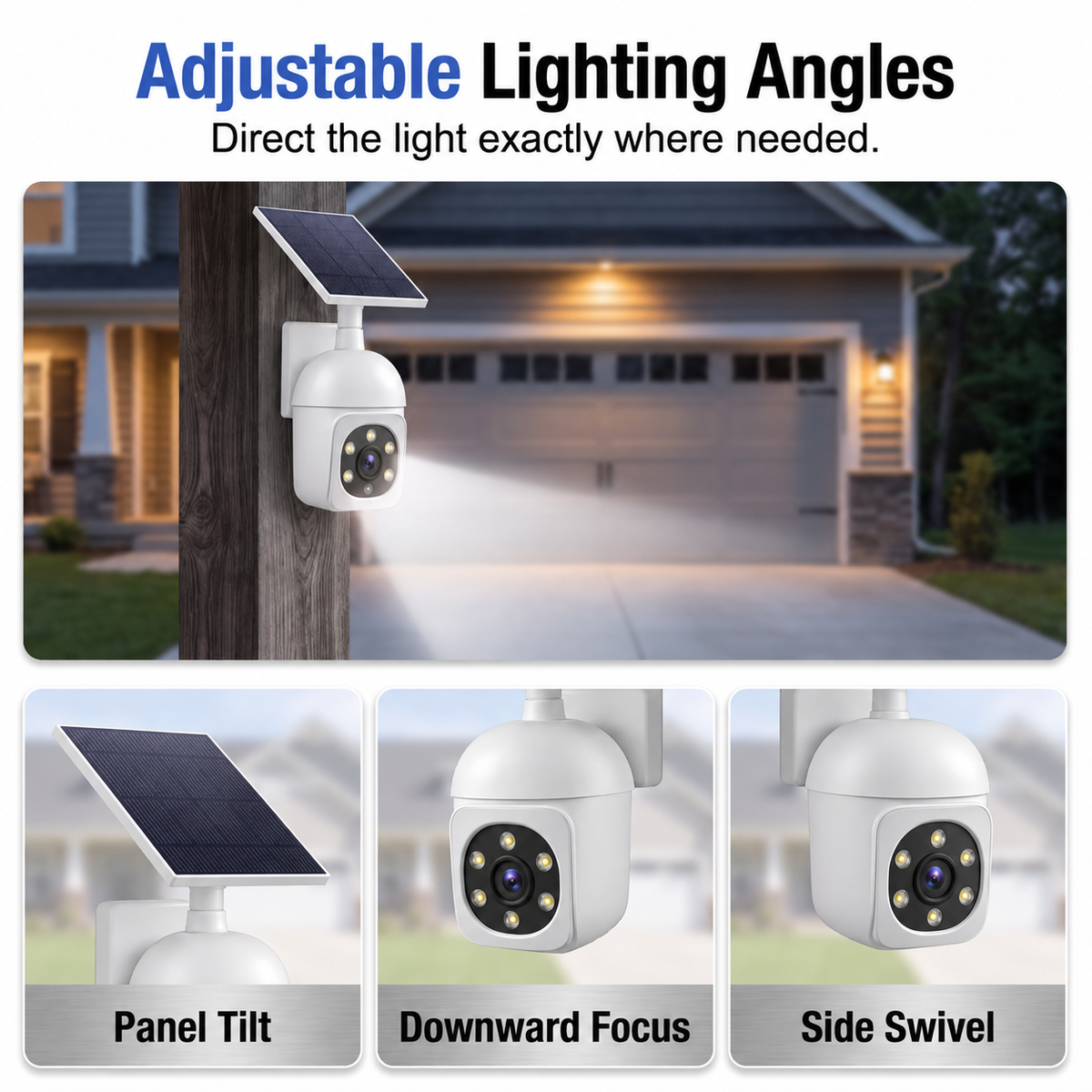 ⏰Sale 49% OFF - Solar-Powered Simulated Surveillance Camera Street Light