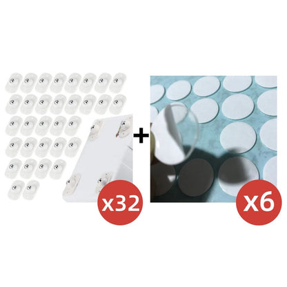 🛋️现享49%折扣！通用不锈钢万向球轮——自粘式迷你家具滑轮，360°旋转粘贴滚轮，适用于收纳箱、床头柜、垃圾桶和花盆