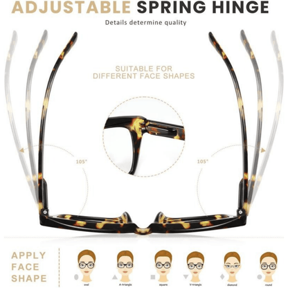 🔥热卖——✨👓玳瑁纹防蓝光大框方形老花镜
