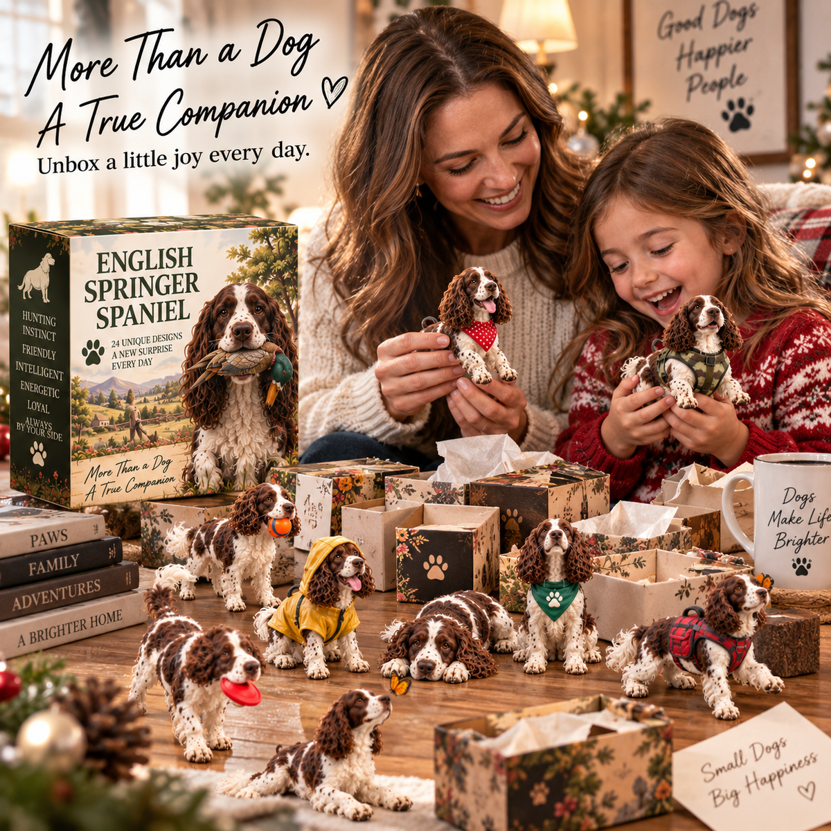 🎁 英国史宾格犬的 24 天圣诞倒计时 —— 24 个可爱惊喜，一个难忘的圣诞节 ❤️