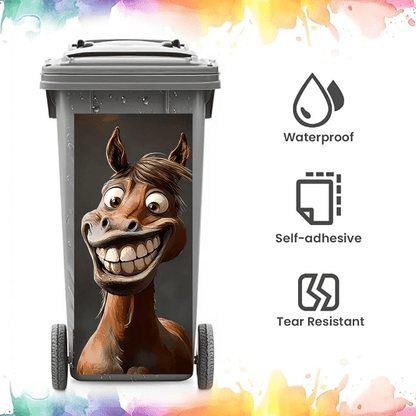 Creative Trash Can Sticker with Colourful Cartoon – Flash Sale 49% OFF✨