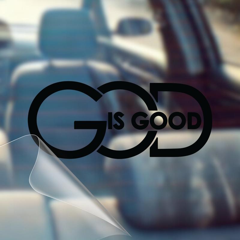 🙏 “God Is Good” 基督教贴纸 | 4 种颜色可选