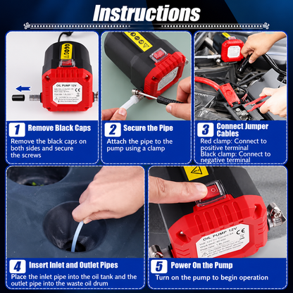 12V 80W Oil Extractor Pump
