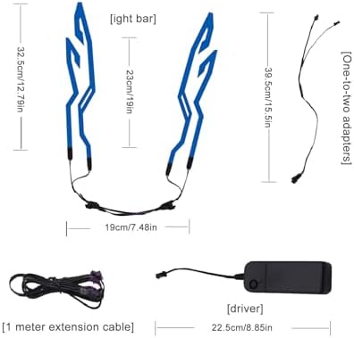 Motorcycle Helmets - 0.5mm Bicycle Helmet Strip LED Helmet Light Flexible Safety Sticker Rechargeable LED Helmet Strip for Riding, Night Visibility, Motorcycling, Cycling