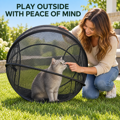 🐱🌿 FreshAir Cat Haven™ – 便携式网状游戏围栏