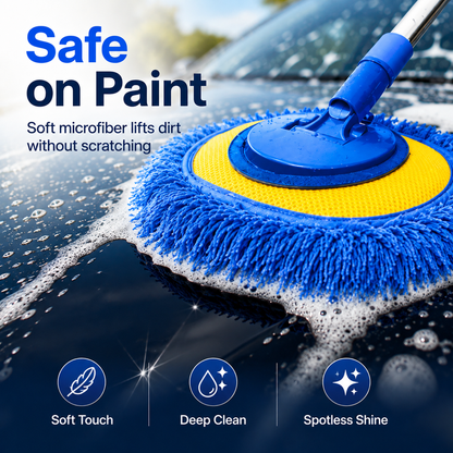 Dual Magnetic Car Windshield Cleaner | Streak-Free Auto Glass Cleaning Kit