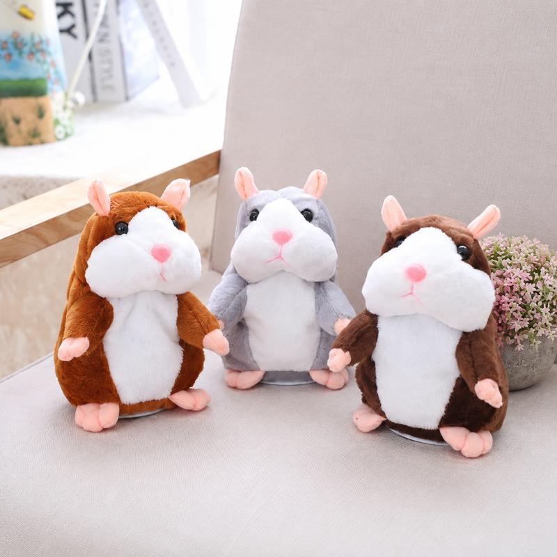 🐹🎁现享50%折扣！会说话的仓鼠毛绒玩具——能模仿你说话，自动摇头互动毛绒玩偶，逗趣益智玩具，适合儿童与派对娱乐