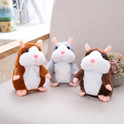🐹🎁现享50%折扣！会说话的仓鼠毛绒玩具——能模仿你说话，自动摇头互动毛绒玩偶，逗趣益智玩具，适合儿童与派对娱乐
