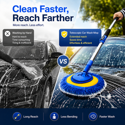 Dual Magnetic Car Windshield Cleaner | Streak-Free Auto Glass Cleaning Kit