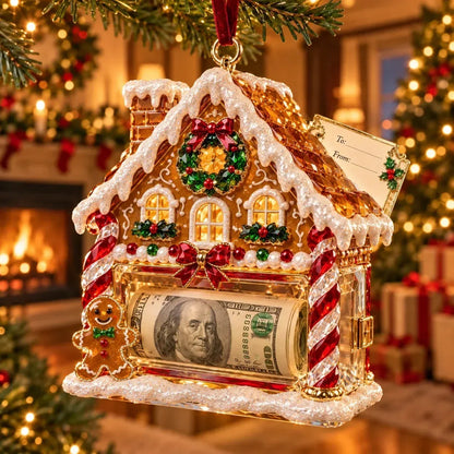 🎄 Christmas Cash Gift Ornament | 20 Crystal-Style Designs with Money Holder & Gift Tag 🎁