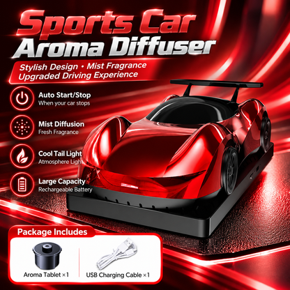 🏎️ Race-Car Aroma Diffuser with Dual Exhaust Mist