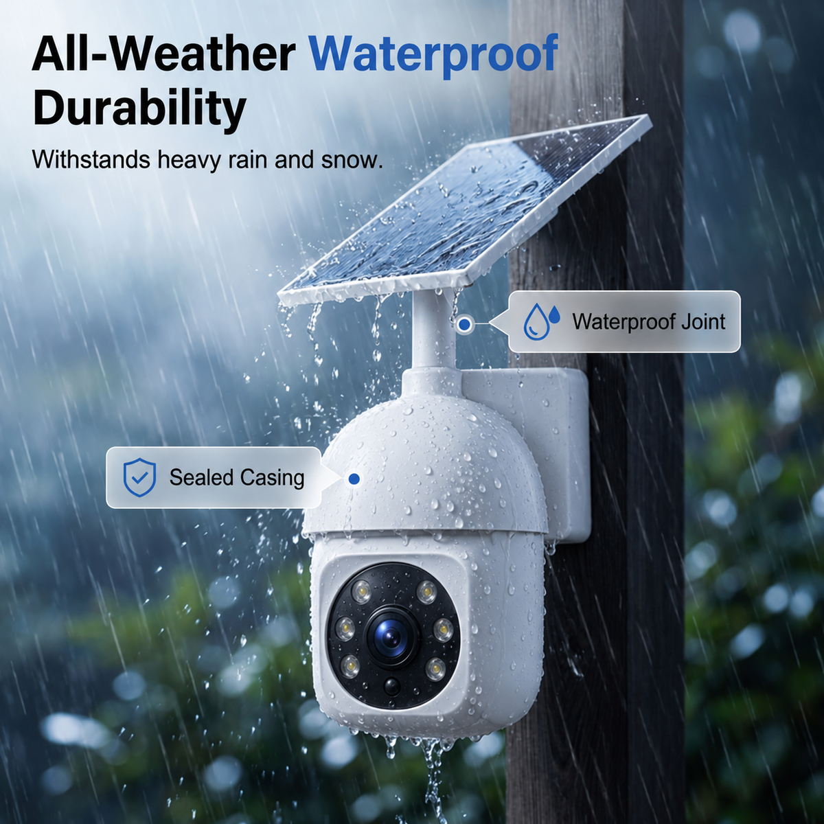 ⏰Sale 49% OFF - Solar-Powered Simulated Surveillance Camera Street Light