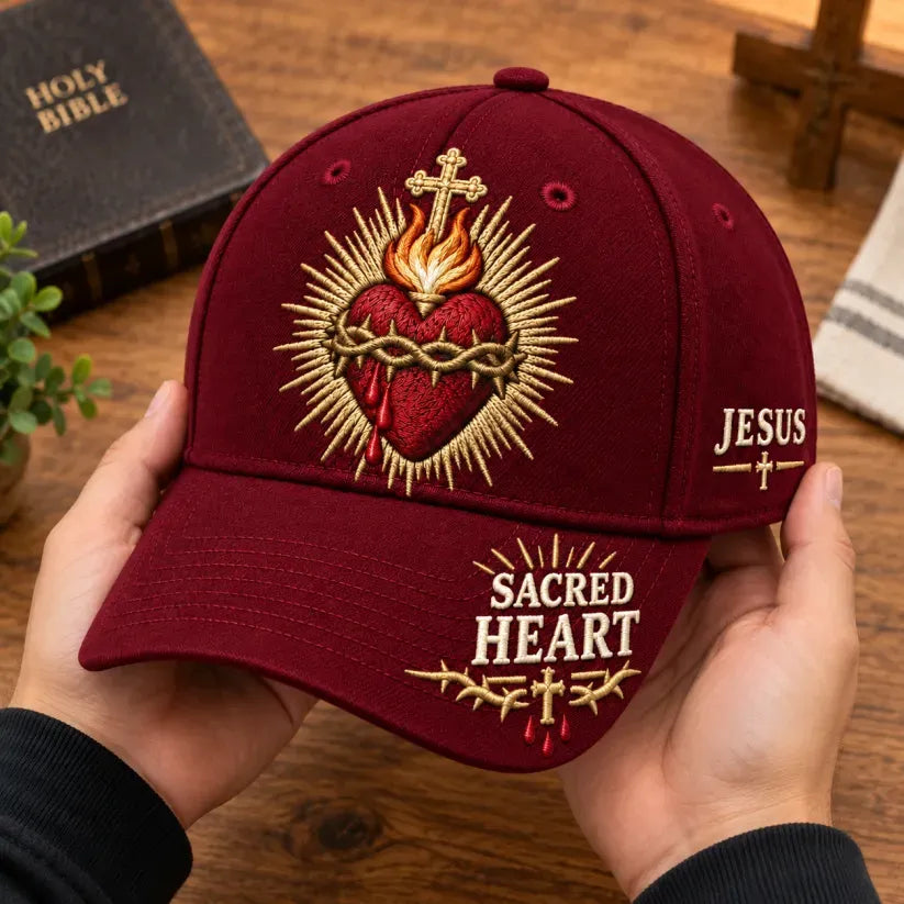 ❤️耶稣圣心信仰棒球帽✝️佩戴信仰，承载祂的爱。