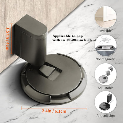 Adjustable Push-to-Hold Door Stopper | Skip the Wedge