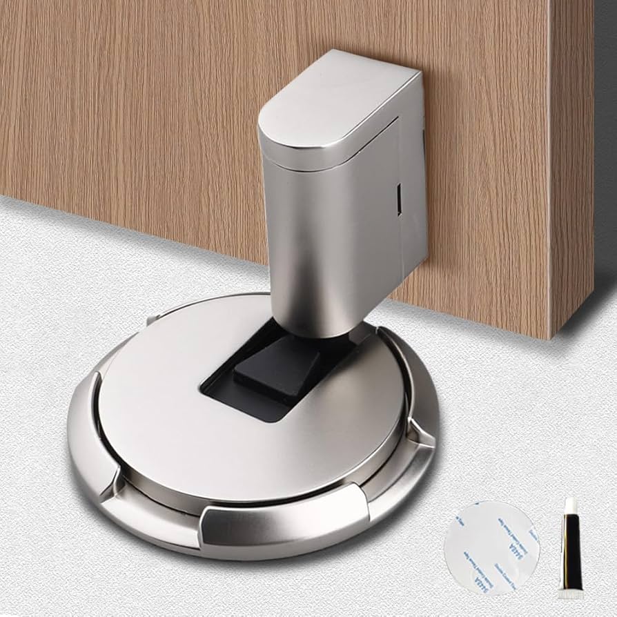 Adjustable Push-to-Hold Door Stopper | Skip the Wedge