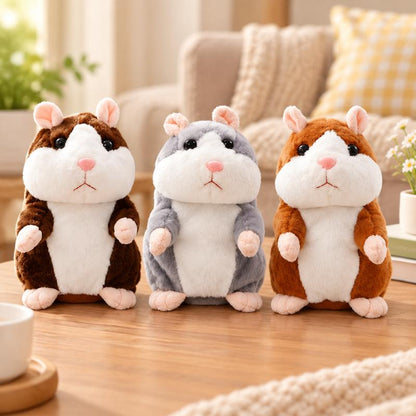 🐹🎁现享50%折扣！会说话的仓鼠毛绒玩具——能模仿你说话，自动摇头互动毛绒玩偶，逗趣益智玩具，适合儿童与派对娱乐