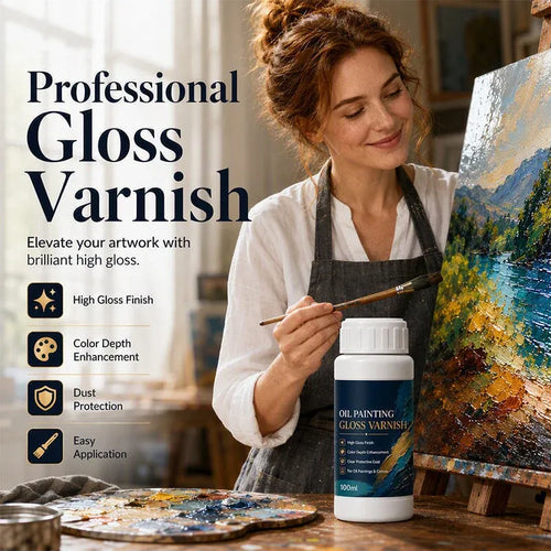 🎨 限时五折优惠！💧 Gloss Boost 绘画光油 —— 专业高光泽饰面，增强色彩深度并保护艺术作品 ✨