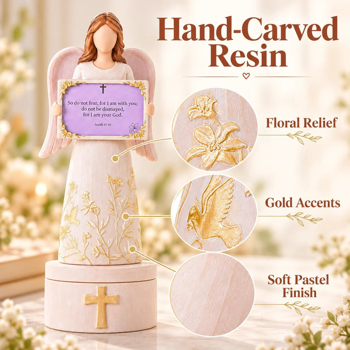🙏✨Hand-Crafted Angel Figurine with Color-Coded Bible Verse Cards & Storage Box 🕊️🎁(📦Buy 2 Free Shipping)