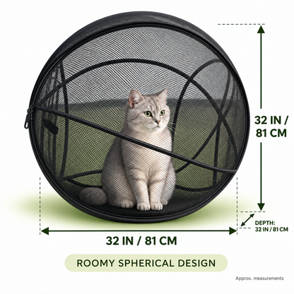 🐱🌿 FreshAir Cat Haven™ – 便携式网状游戏围栏