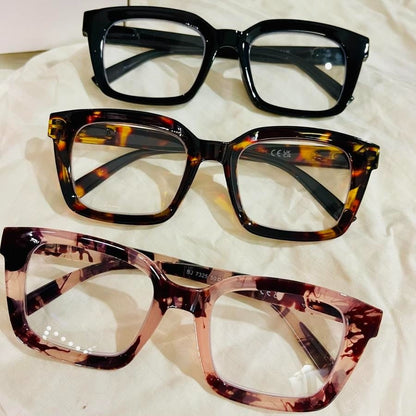 🔥热卖——✨👓玳瑁纹防蓝光大框方形老花镜