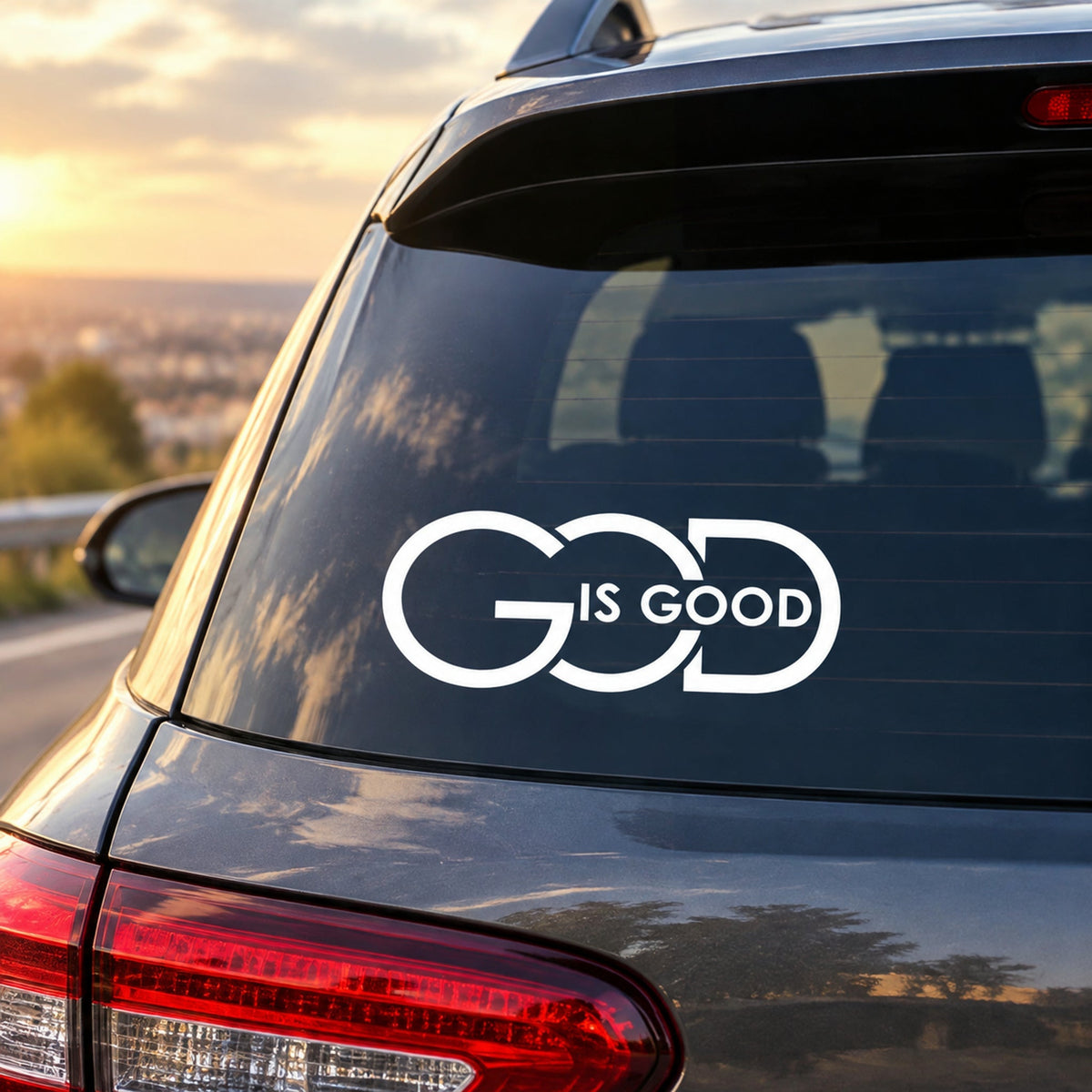 🙏 “God Is Good” 基督教贴纸 | 4 种颜色可选