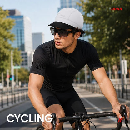 🚴 快速干爽透气骑行头套 – 带遮阳板的头盔内衬