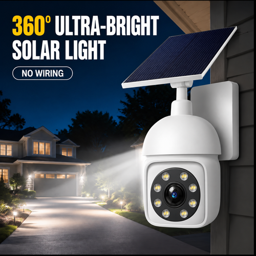 ⏰Sale 49% OFF - Solar-Powered Simulated Surveillance Camera Street Light