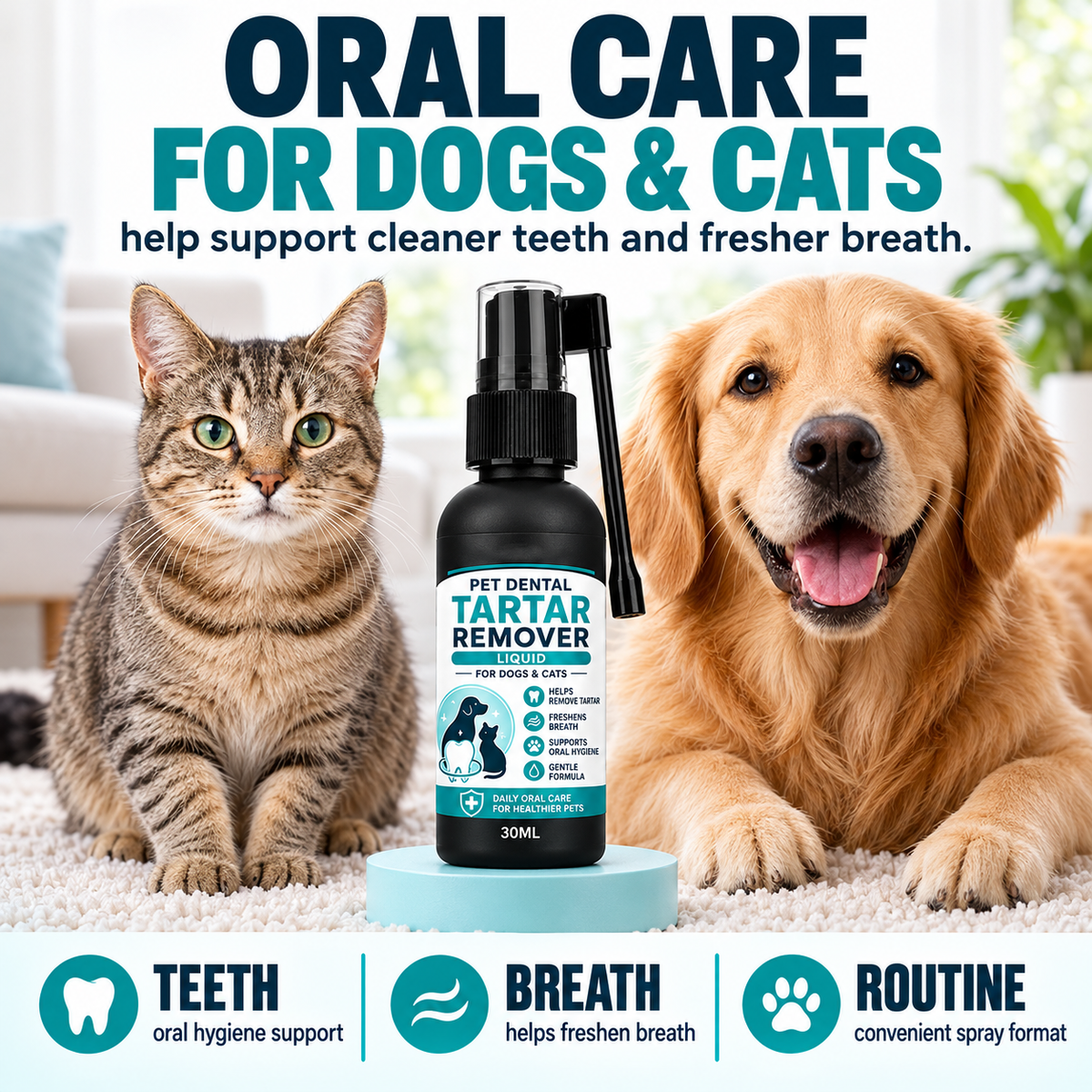 🐾宠物温和洁牙喷雾