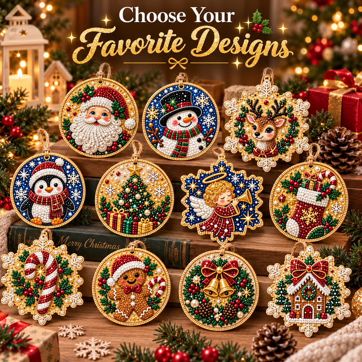 🔥圣诞促销 49% OFF🎄 DIY钻石画装饰品套装