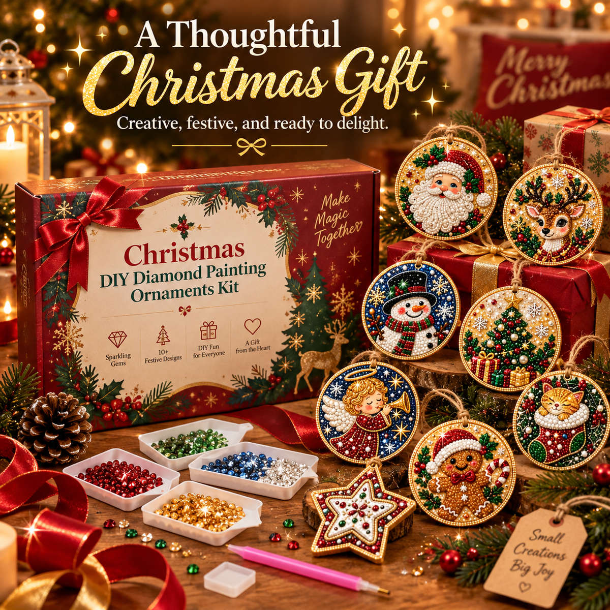 🔥圣诞促销 49% OFF🎄 DIY钻石画装饰品套装