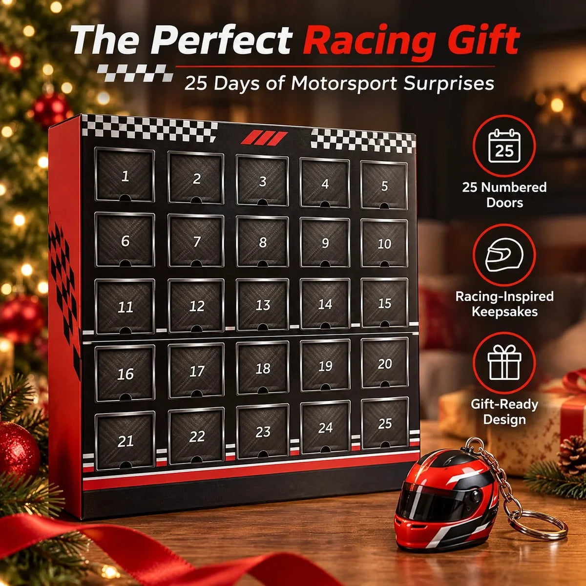 🏁  25-day Formula Racing Advent Calendar – Ultimate Christmas Countdown For Racing Fans