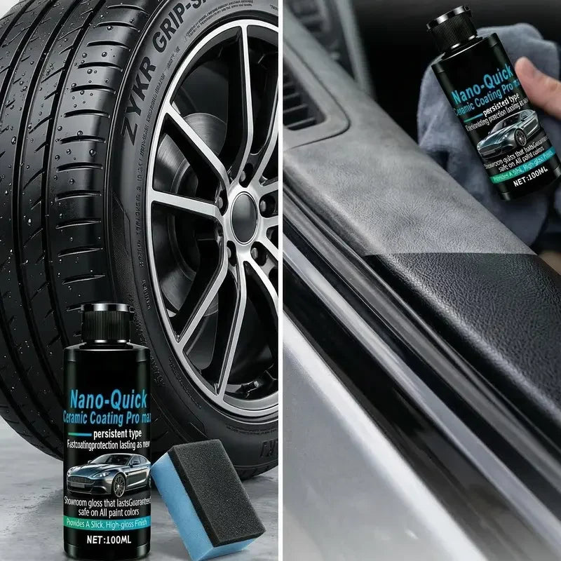 🚗 Nano Ceramic Car Coating | Hydrophobic Gloss Finish⏳
