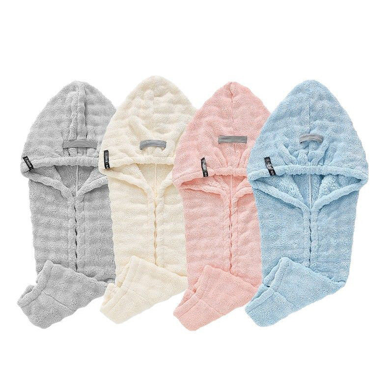 Extra-Thick Microfiber Hair Drying Towel Cap Set, Super Absorbent Quick-Dry Hair Wrap 🧖‍♀️