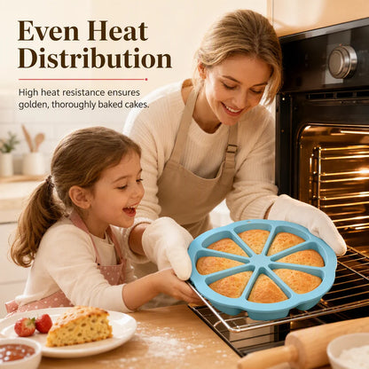 🥳HOT SALE🥳💞49K+ SOLD! Buy 2 Get 1 FREE! Silicone Cake Mold – 8 cavities, 23cm & flexible release. Perfect portions – grab yours! ✅